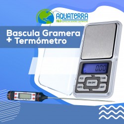 Bascula Gramera + Termómetro